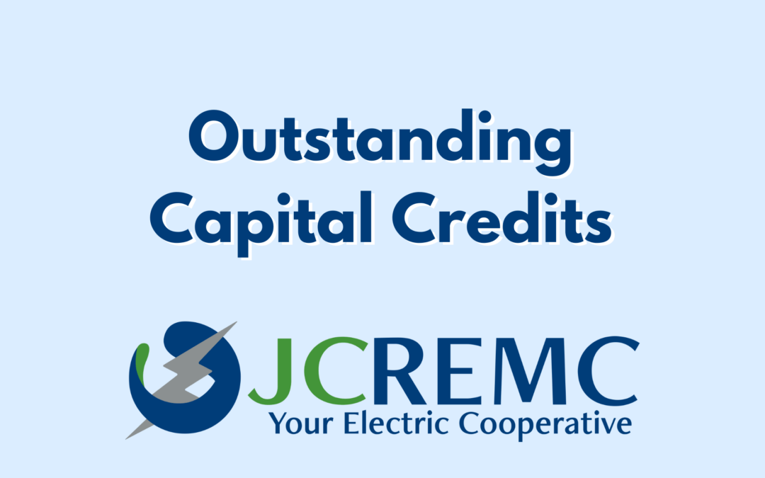 JCREMC shares unclaimed capital credits list